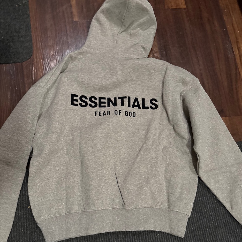 Essentials Light Oat Pullover With Black Logo,Als… - image 4